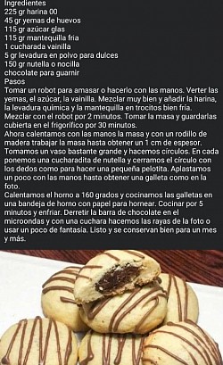 Galletitas rellenas de nutella