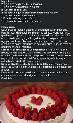 Cheesecake sin horno