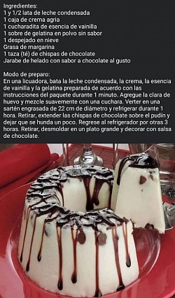 Pudín de chocolate rápido