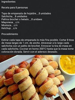 Salchichas envueltas