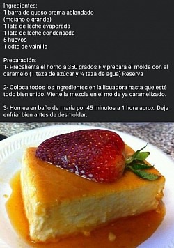 Flan de queso