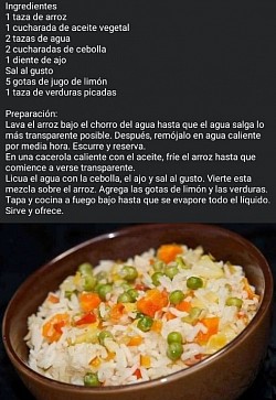 Arroz blanco