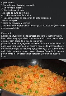 Arroz rojo con verduras
