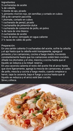 Arroz con camarones