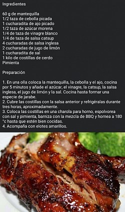 Costillas a la BBQ
