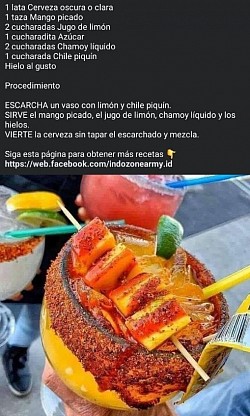 Michelada de mango