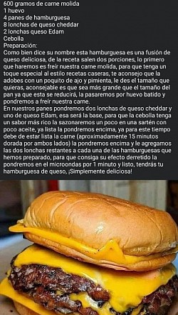 Hamburguesa de queso