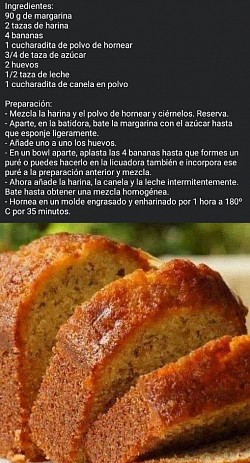 Budín de banana