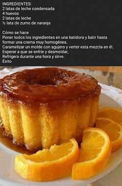 Budín de naranja