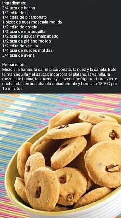 Galletas de plátano